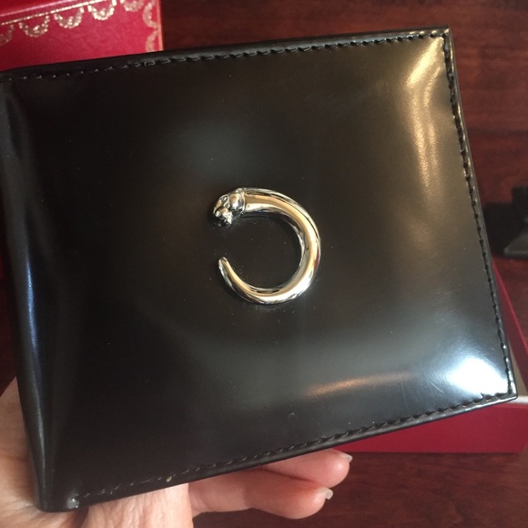 Cartier Black Leather Wallet - NEW Vintage Piece - Picture 1 of 12